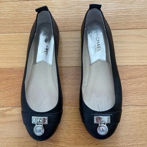 Michael Kors - black flats, sz 6M, Excellent cond.